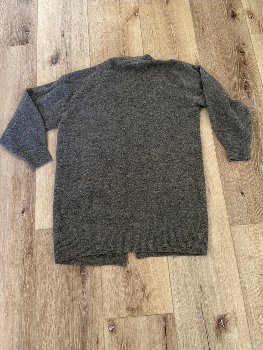 H&M | Brownish/Gray Open-Front Knit Cardigan | size M | soft